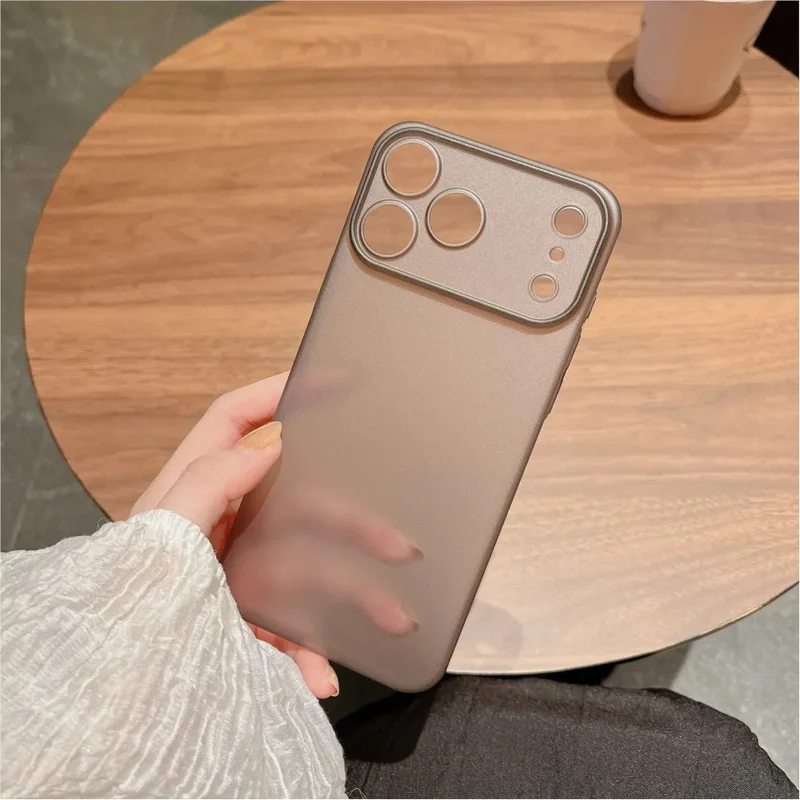 Ultra Thin PP Hard Case for iPhone 17 Air 17 16 15 14 13 12 mini 11 Pro X XR XS Max 16E Clear Translucent Shockproof Slim Cover