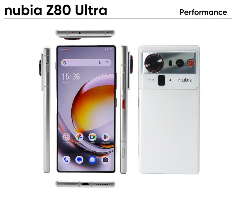 nubia Z80 Ultra 5g Smartphone Global Version Snapdragon 8 Elite Gen 5 6.85'' 144Hz OLED Display 7200mAh 80W Fast Charging 64Mp