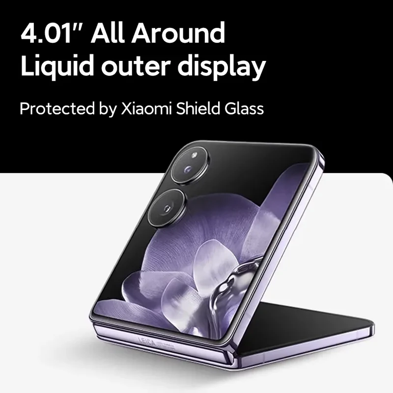 Global Version Xiaomi MIX Flip Leica 50MP Camera 4780mAh 67 W 12GB 512GB Snapdragon 8 Gen 3 Hyper Charger 6.86" 120Hz Display