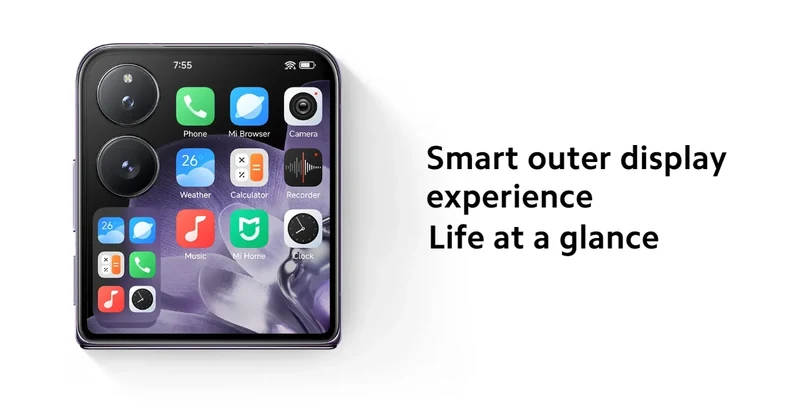 Global Version Xiaomi MIX Flip Leica 50MP Camera 4780mAh 67 W 12GB 512GB Snapdragon 8 Gen 3 Hyper Charger 6.86" 120Hz Display