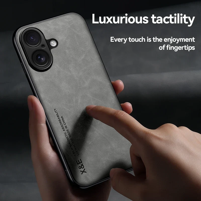 Shockproof Case for iPhone 17 Pro Max 17 Air Protective Cover Magnetic Car Holder Phone Coque Fundas For iPhone 16 Pro 16E