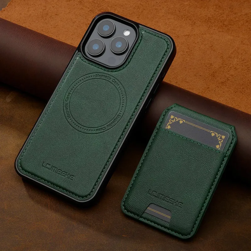 Detachable Magnetic 2 In 1 Leather Case For iPhone 16E 17 1615 14 13 12 11 Pro XS Max Air XR 8 7 Plus SE Card Pocket Phone Cover