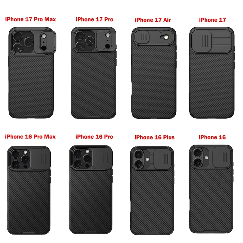 Nillkin For iPhone 17 Pro Max 17 Air iPhone 16 Pro Max 16 Plus CamShield Pro Magnetic Slide Camera Protector Cover