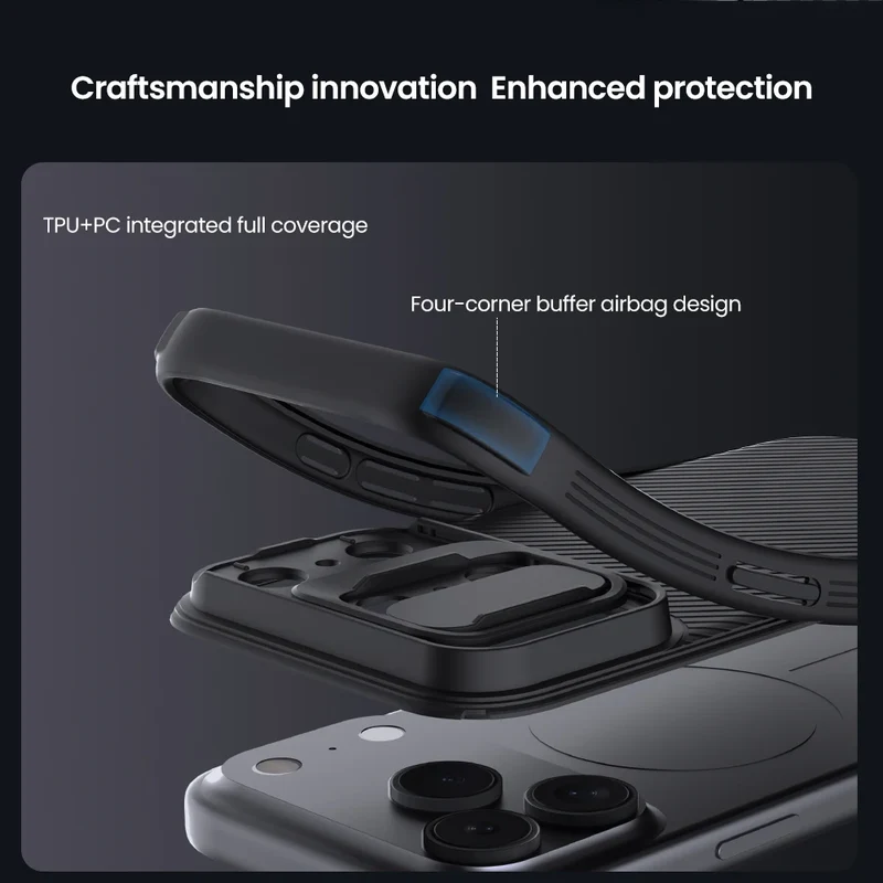 Nillkin For iPhone 17 Pro Max 17 Air iPhone 16 Pro Max 16 Plus CamShield Pro Magnetic Slide Camera Protector Cover