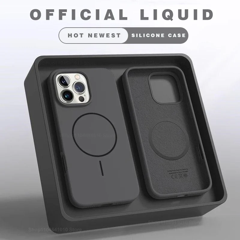 Magnetic Phone Case For iPhone 15 14 16 Plus 11 12 13 17 Pro Max Air Shockproof Silicone Cover For Magsafe Wireless Charge Cases