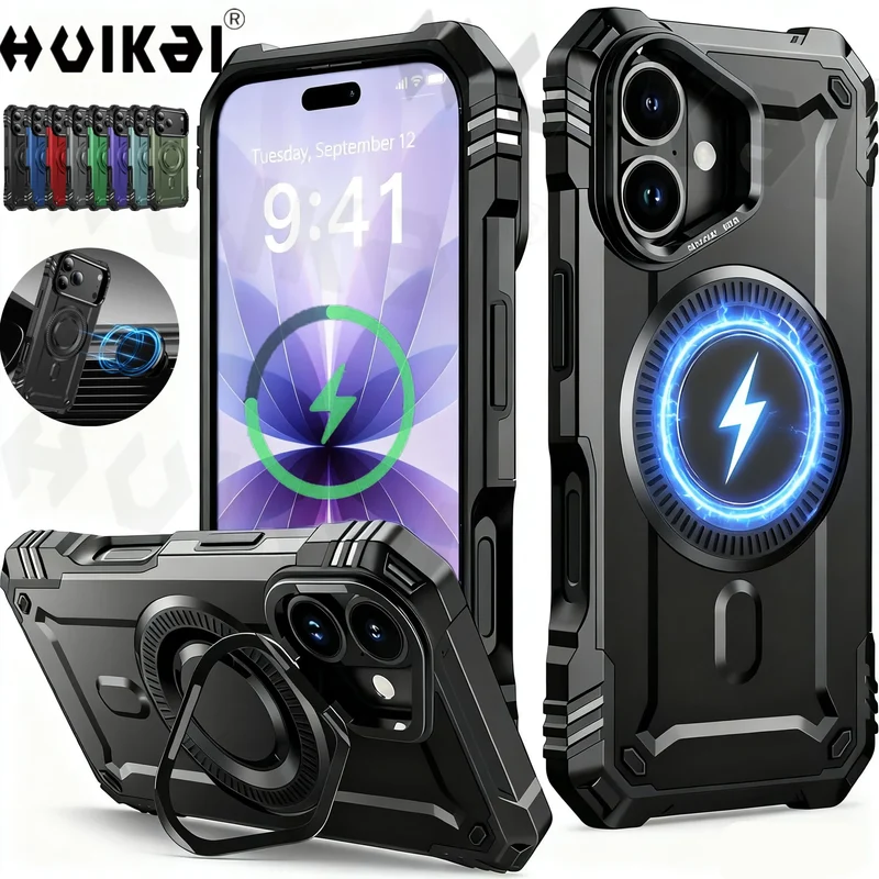 Case For Apple iPhone 17 Pro Max 17 Pro 17 Air iphone 17 Magsafe Magnetic Camera Protective Full Body Shockproof Protective Case
