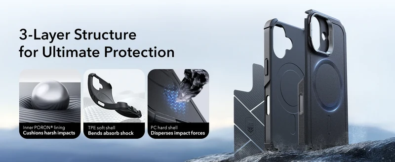 ESR for 17 Pro Max Case With Camera Control Button Military-Grade Protective Magnetic Phone Case For iPhone 16&17&17 Air&16 Pro