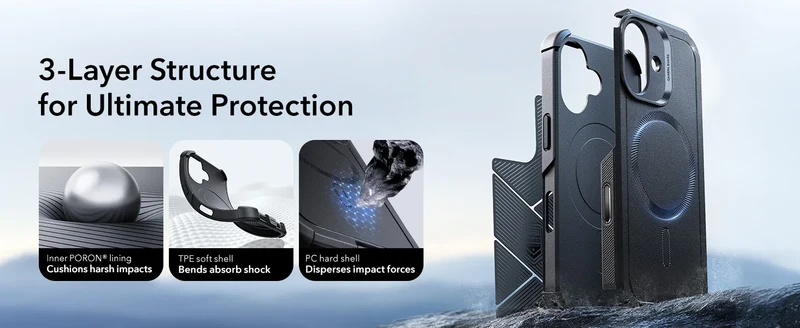 ESR for 17 Pro Max Case With Camera Control Button Military-Grade Protective Magnetic Phone Case For iPhone 16&17&17 Air&16 Pro