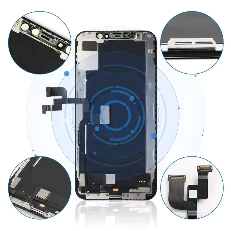 2PCS 120Hz High Refresh Rate Diagnostic Soft OLED LCD Display Screen for iPhone 16 PLUS PRO MAX 17 PRO MAX with Sensor Cable