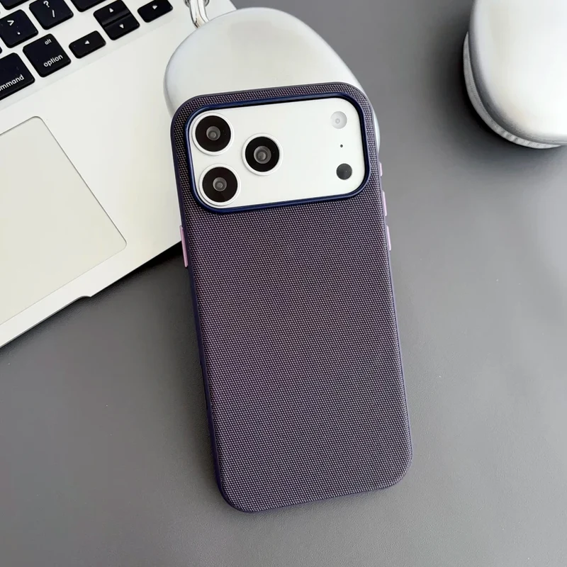 Magnetic Tech Woven Case For iPhone 17 Air 16 15 14 13 Pro Max TechWoven For Magsafe Wireless Charging Shockproof Cover