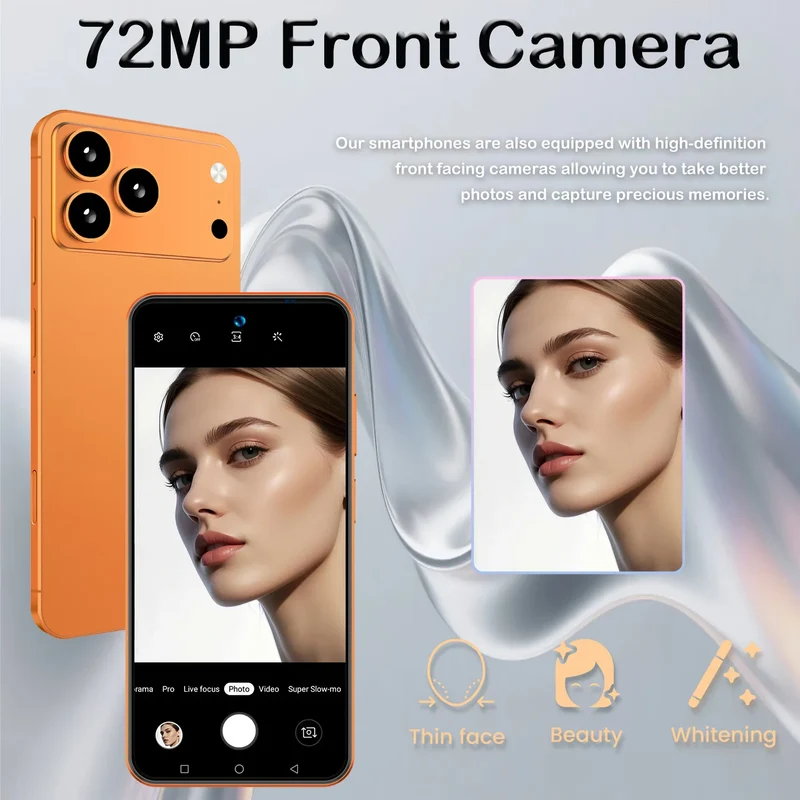 2026 Global Version I17 Promax Pro 4G 5G Dual Card Dual Standby System Original Intelligent 7.3inch 8000mAh Battery Arrival