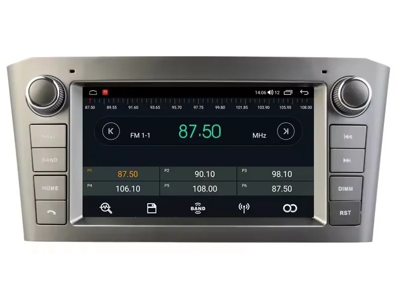 Carplay Android Auto OBD2 DSP GPS Reversing Aid RGB Amplifier Car Radio for Avensis 2009-2015 Car Head Unit Fast Shipping