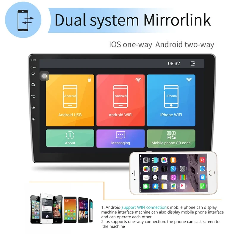 Carplay Android Auto OBD2 DSP GPS Reversing Aid RGB Amplifier Car Radio for Avensis 2009-2015 Car Head Unit Fast Shipping