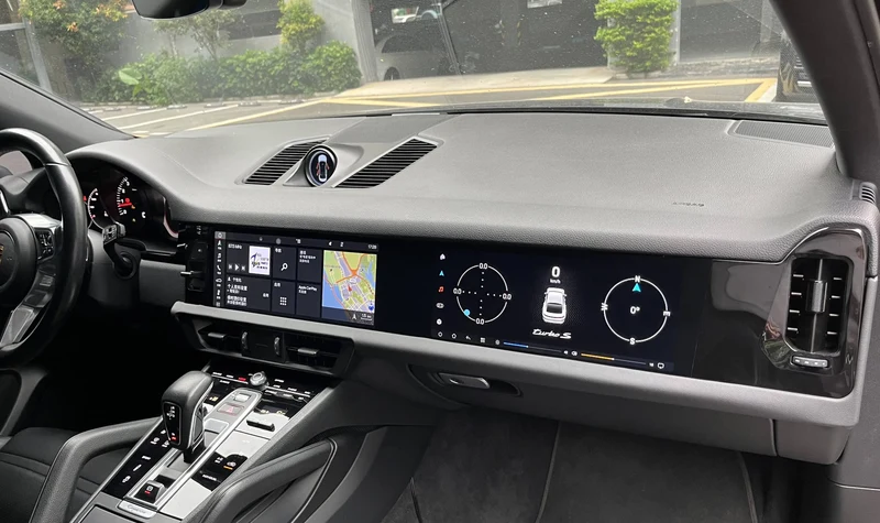 Dual 12.3 Inch Car Dvd Player Android Radio Touch Screen Gps Navigation Carplay for Porsche Cayenne 2018-2023