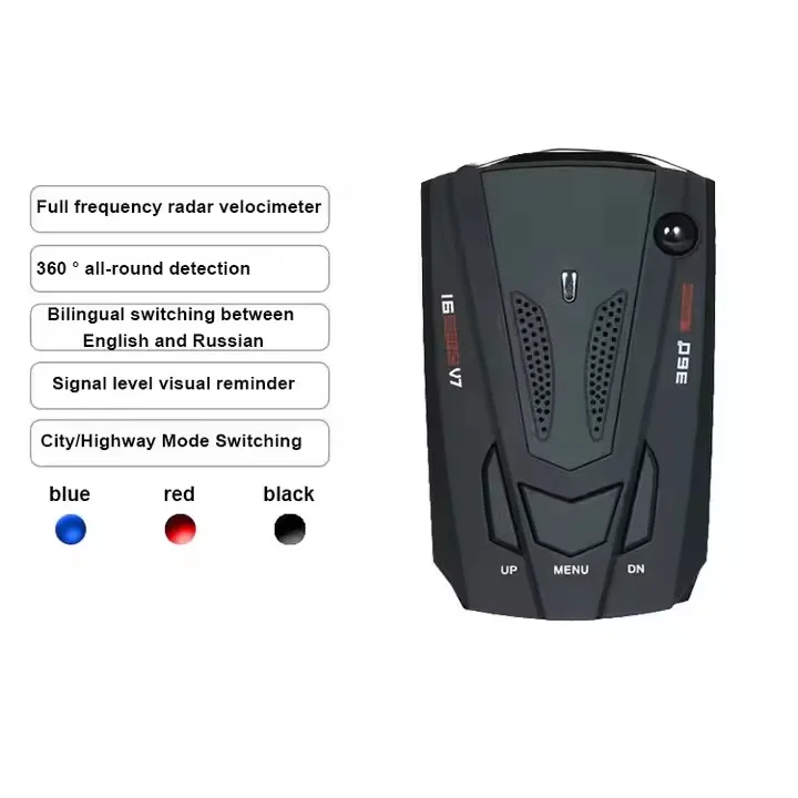 High Quality High Sensitivity Auto Radar Detector 360° Scanning GPS Speed Limit Alarm for Cars