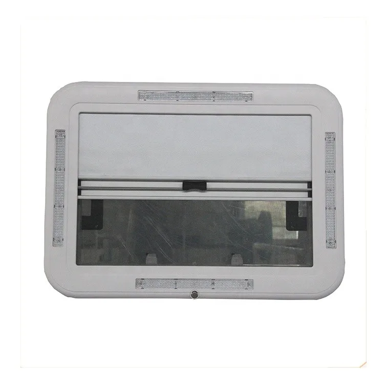 Hot Selling 500x500mm Modified Car Roof Window and Motorhome RV Skylight with LED Light