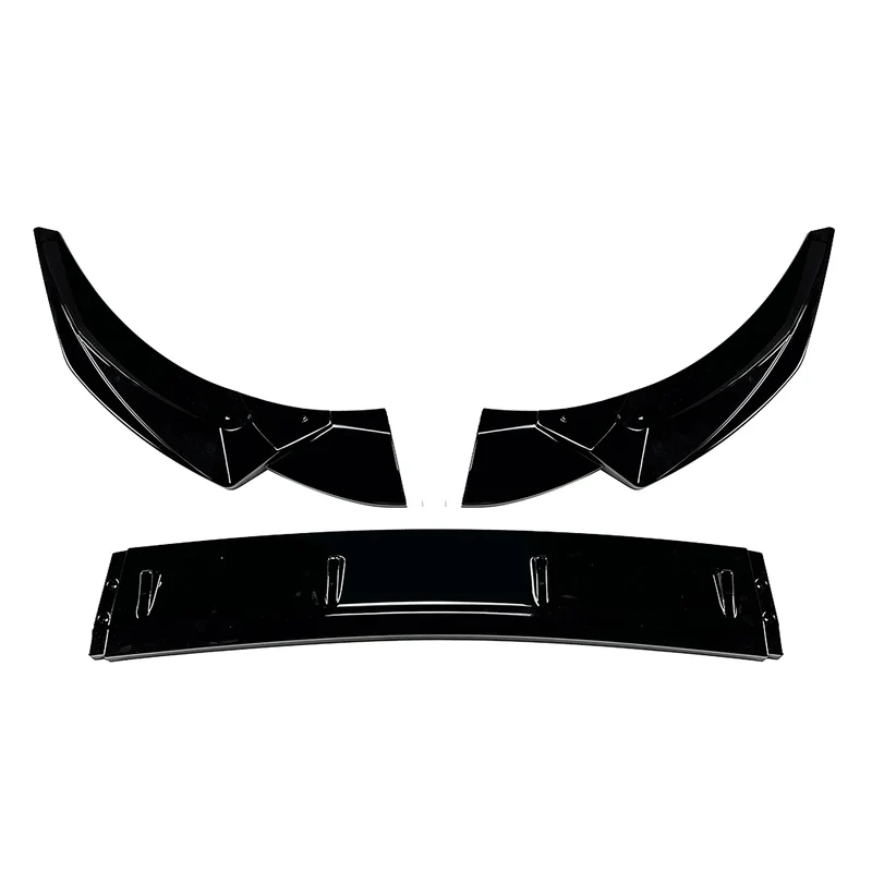 Car Front Bumper Spoiler Bodykit for Audi A4 S4 B9.5 Sline 2020-2024 Gloss Black