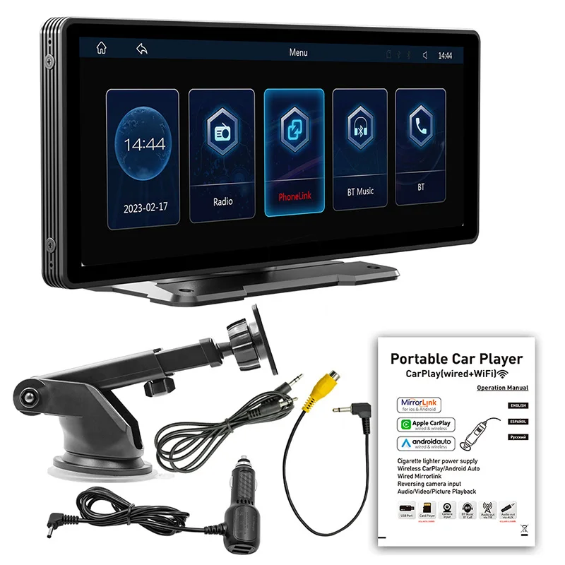 Touch Screen 10.26inch HD BT Call Carplay Android FM Rear Camera Car DVD MP5 Player