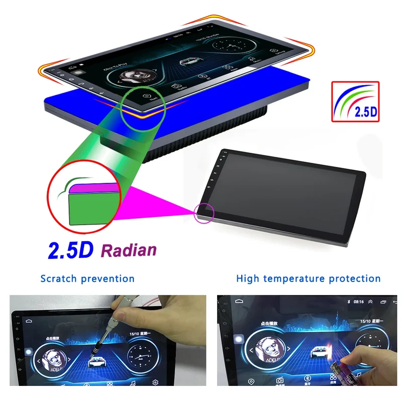 7870 Universal 2K Touch Screen Android 13 Car Split-screen GPS/AM/FM/Bluetooth Navigation Radio Multimedia Video Car DVD Player