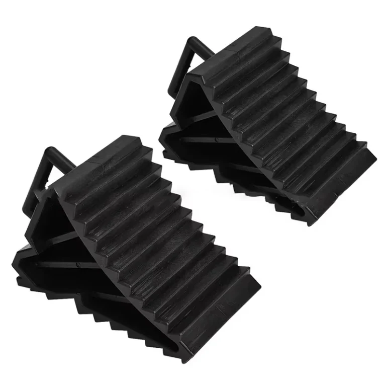 2pcs Car Truck RV/Tripper Wheel Alignment Tire Pad Rubber Slip Stopper Wheel Chocks Blocks Parking Equipment Trailers Campers