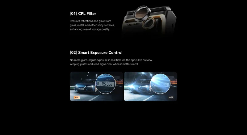 DDPAI Z90 Master/Z90 Pro /Z90 Series Flagship Dual Lens Triple Vision Car Dash Cam Video Recorder ADAS WDR Loop Recording Touch