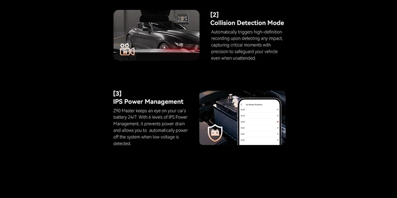DDPAI Z90 Master/Z90 Pro /Z90 Series Flagship Dual Lens Triple Vision Car Dash Cam Video Recorder ADAS WDR Loop Recording Touch