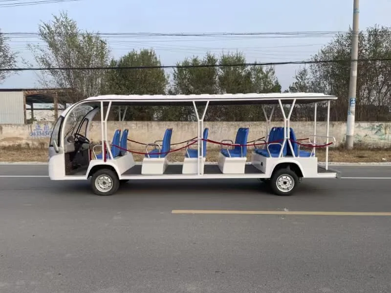 17 Seat Convertible New Energy Electric Four-Wheeled Theme Park Sightseeing Classic Bus Car Probox With Door