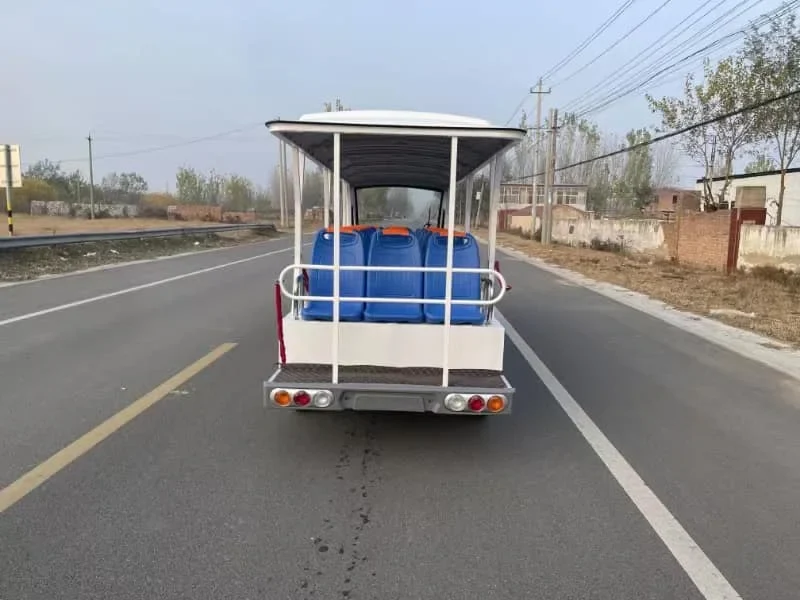 17 Seat Convertible New Energy Electric Four-Wheeled Theme Park Sightseeing Classic Bus Car Probox With Door