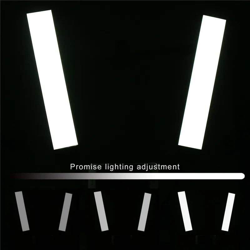 45W LED Video Light Double Arms Fill LED Light Selfie Light Long Strips LED Light for Photo Studio Live Broadcast Tiktok Stream