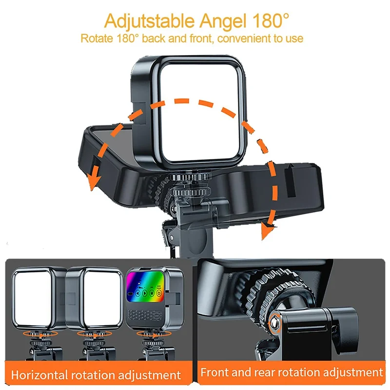 Portable LED Selfie Light for iPhone Samsung iPad Mobile Phone Laptop Clip Rechargeable Flash Fill Photo Video Photography Lamp