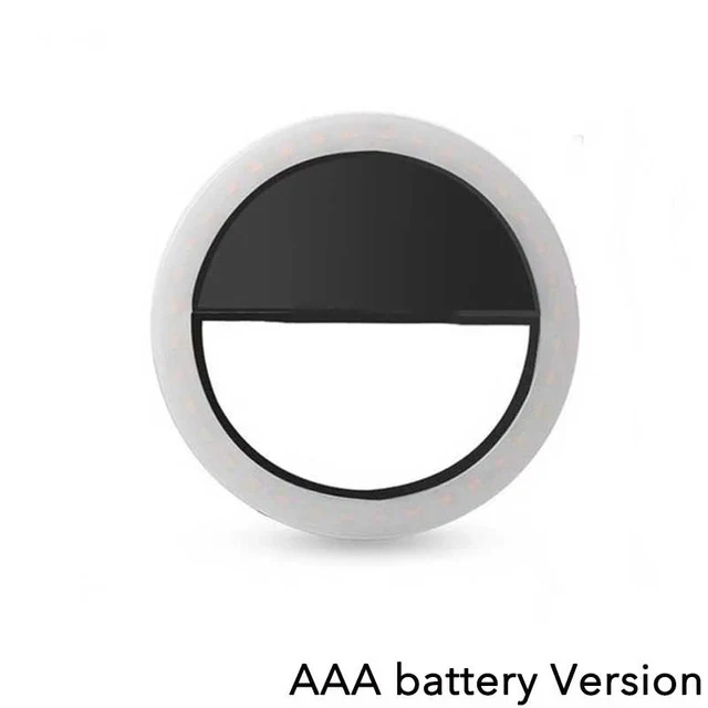 Led Selfie Ring Light Mobile Phone Lens Lamp Adjustable Live Brightness Portable Selfie Fill Ring Light For iPhone Xiaomi Huawei