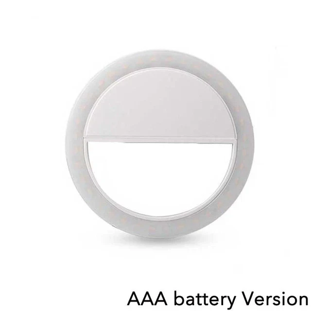 Led Selfie Ring Light Mobile Phone Lens Lamp Adjustable Live Brightness Portable Selfie Fill Ring Light For iPhone Xiaomi Huawei