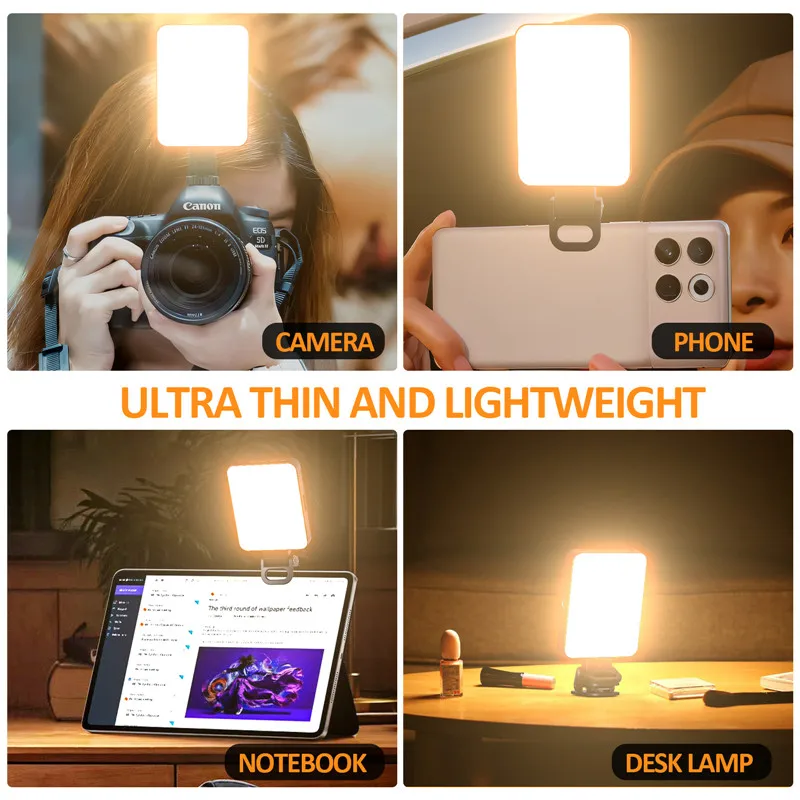 Mini Magnetic Phone Selfie Light For iPhone Magsafe Pocket Light for Tablet Laptop Computer Video TikTok YouTube Filming Makeup