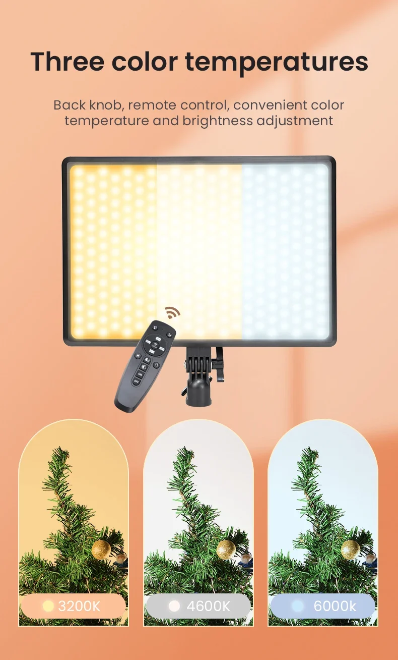 14inch 10inch LED Video Light Panel EU Plug 3200K-6000K Photography Lighting Remote Control For Live Streaming Photo Studio Lamp