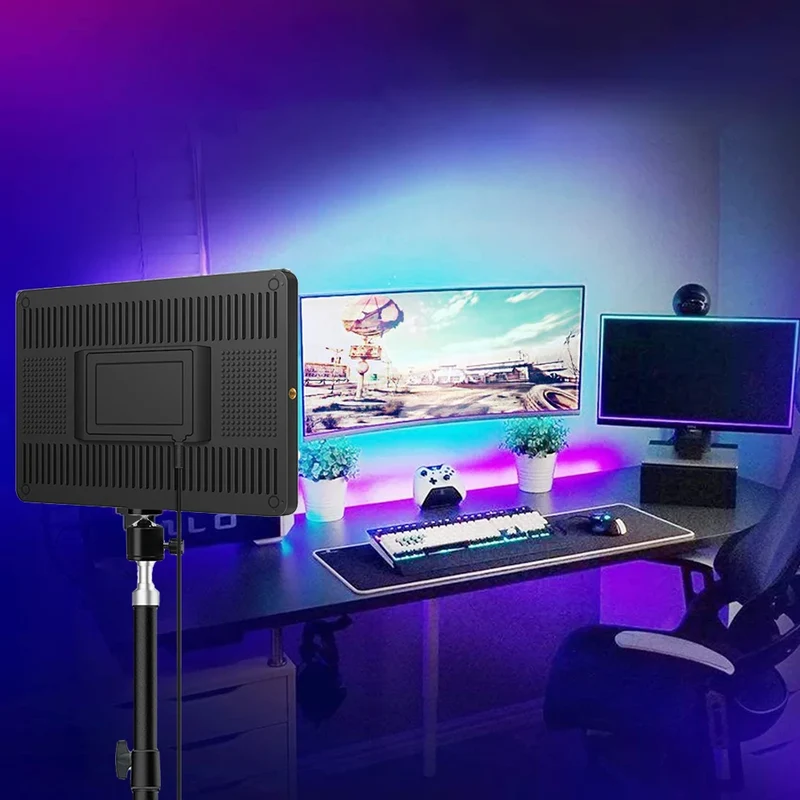 14inch 10inch LED Video Light Panel EU Plug 3200K-6000K Photography Lighting Remote Control For Live Streaming Photo Studio Lamp