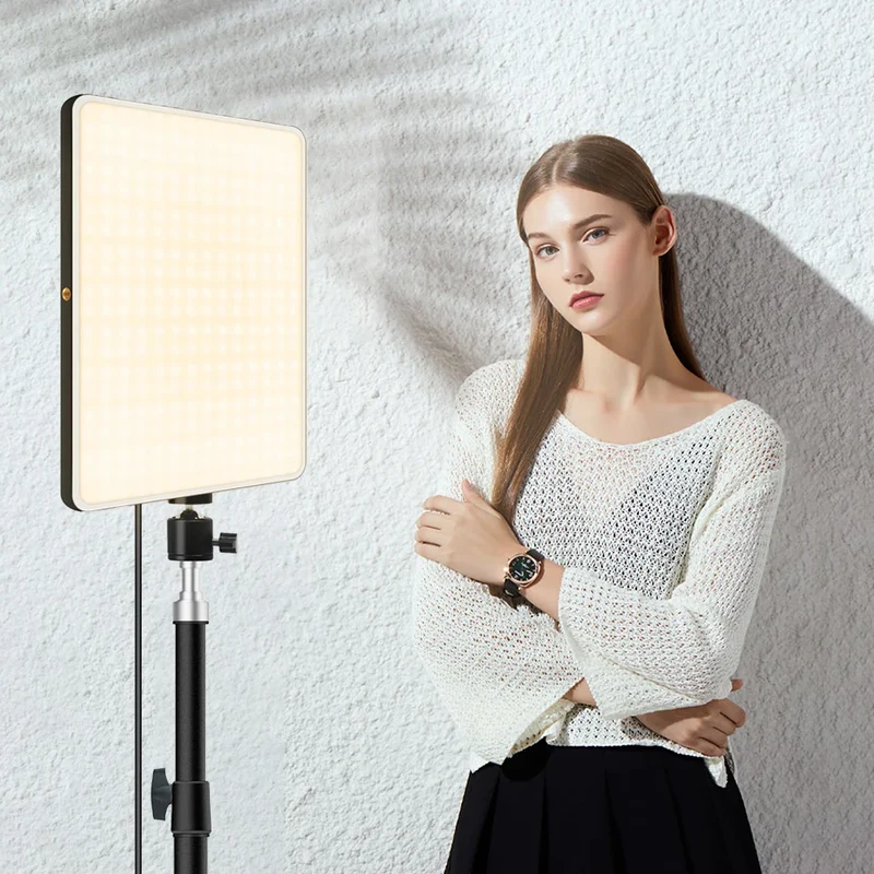 14inch 10inch LED Video Light Panel EU Plug 3200K-6000K Photography Lighting Remote Control For Live Streaming Photo Studio Lamp