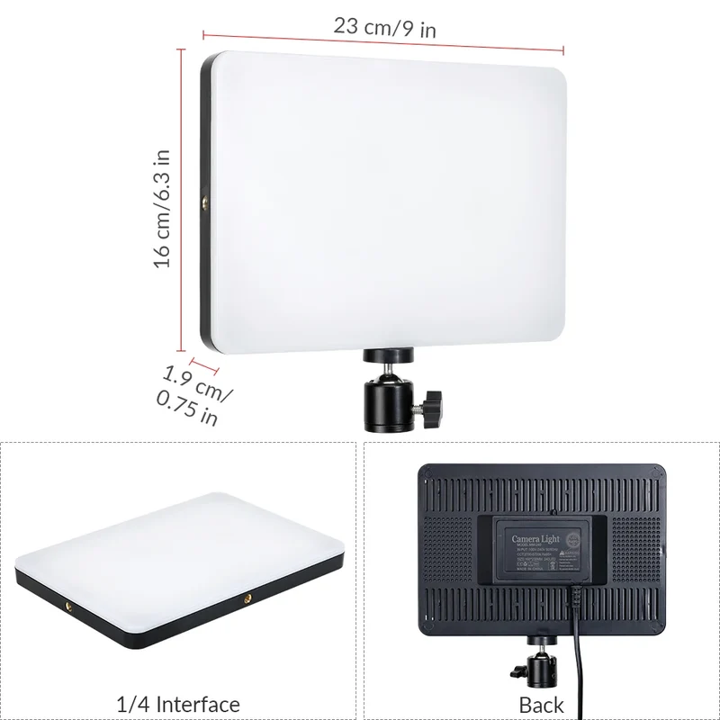14inch 10inch LED Video Light Panel EU Plug 3200K-6000K Photography Lighting Remote Control For Live Streaming Photo Studio Lamp