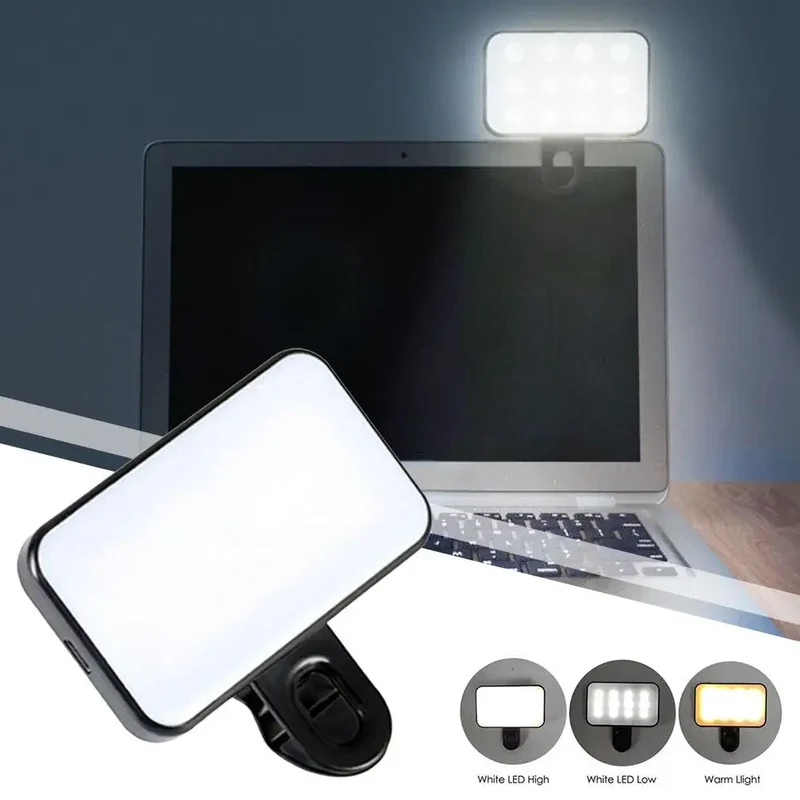Pocket LED Selfie Light For IPhone IPad Mobile Phone Laptop Clip Flash Fill Video Photo Ringlight Photography Lamp fill light