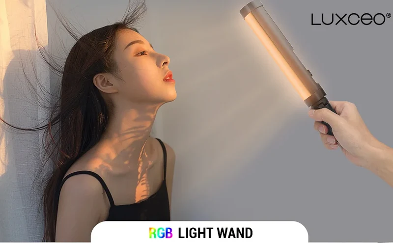 LUXCEO P100 Portable RGB Video Light Gamer Lamp 2000mAh Photo Video Shooting Selfie Lighting Fill-in lights for Vlog YouTube