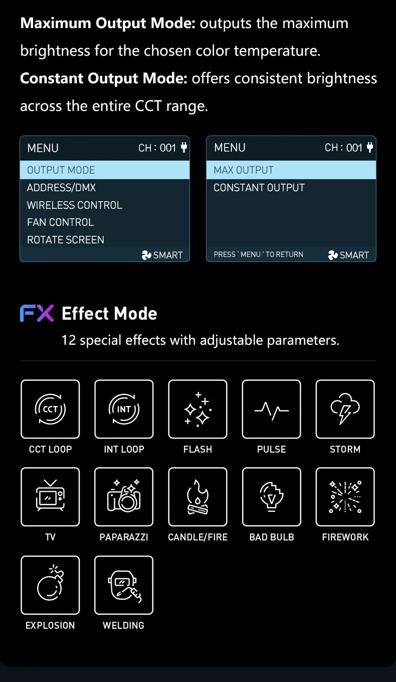 Nanlite FC-720B FC-720C Bowens Mount Video COB Fill Lighting Smart APP Control Bi-color / RGB 2 Version Available for Filmmaking