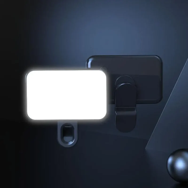 Portable Mini Selfie Fill Light Rechargeable 3 Modes Adjustable Brightness Clip On For Mobile Phone Computer Fill Light
