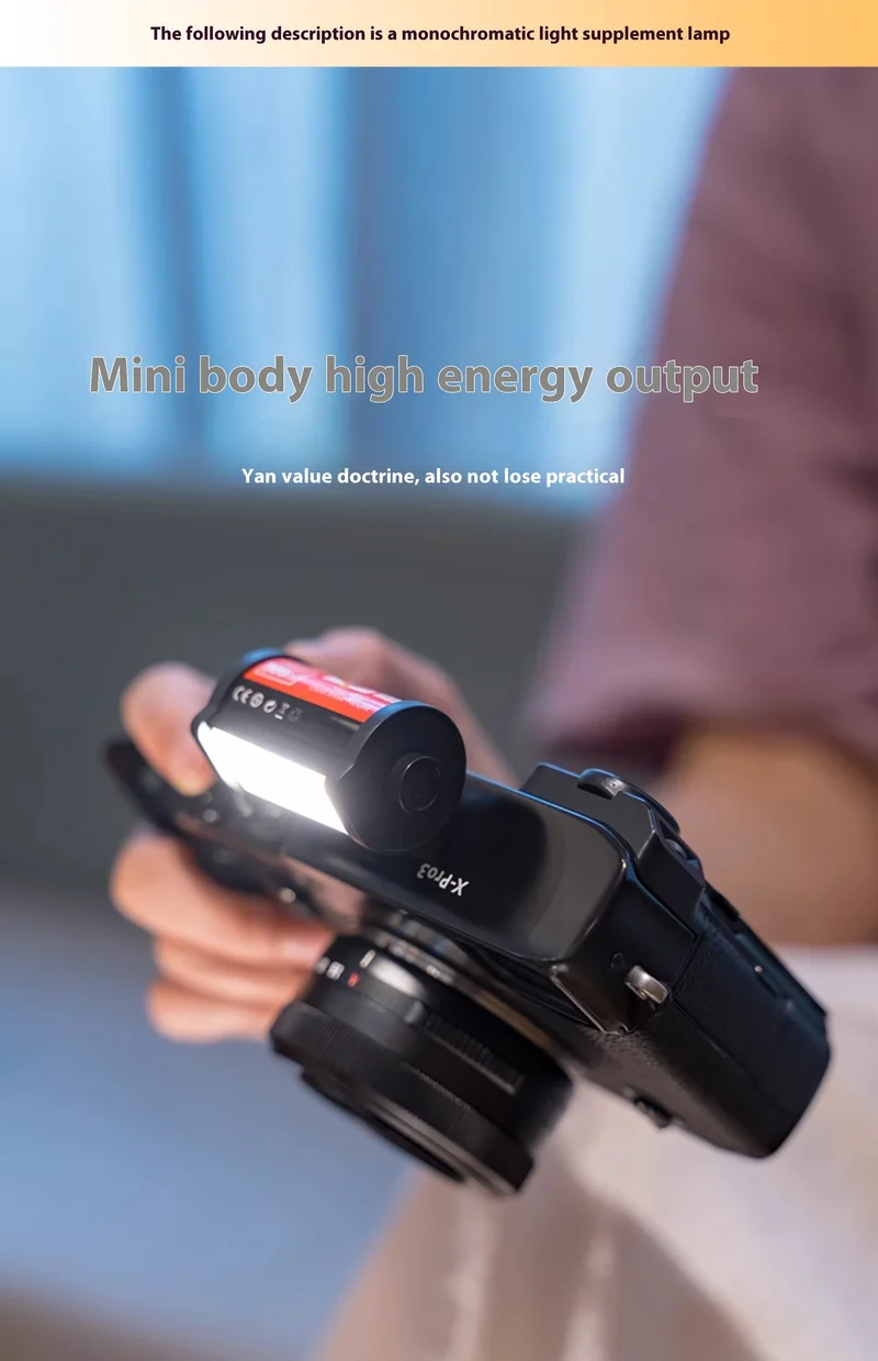 TTARTISAN RGB BI Fill Light Video Light Magnetic Mount Reteo Film Style Mini LED Light 0.5W 3000/4500/6000K CRI 95+ 300mAh TT