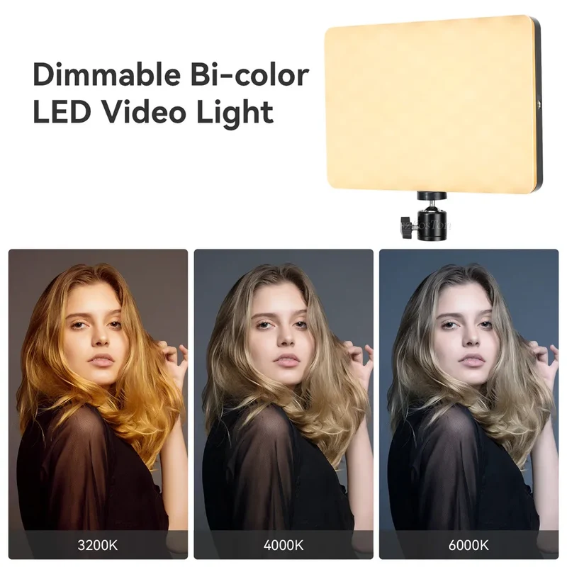 Video Led Light Photography Selfie Dimmable Video Fill Light for Photo Studio Live Stream Fill Lamp for Tiktok Youtube