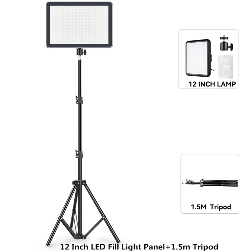 Video Led Light Photography Selfie Dimmable Video Fill Light for Photo Studio Live Stream Fill Lamp for Tiktok Youtube