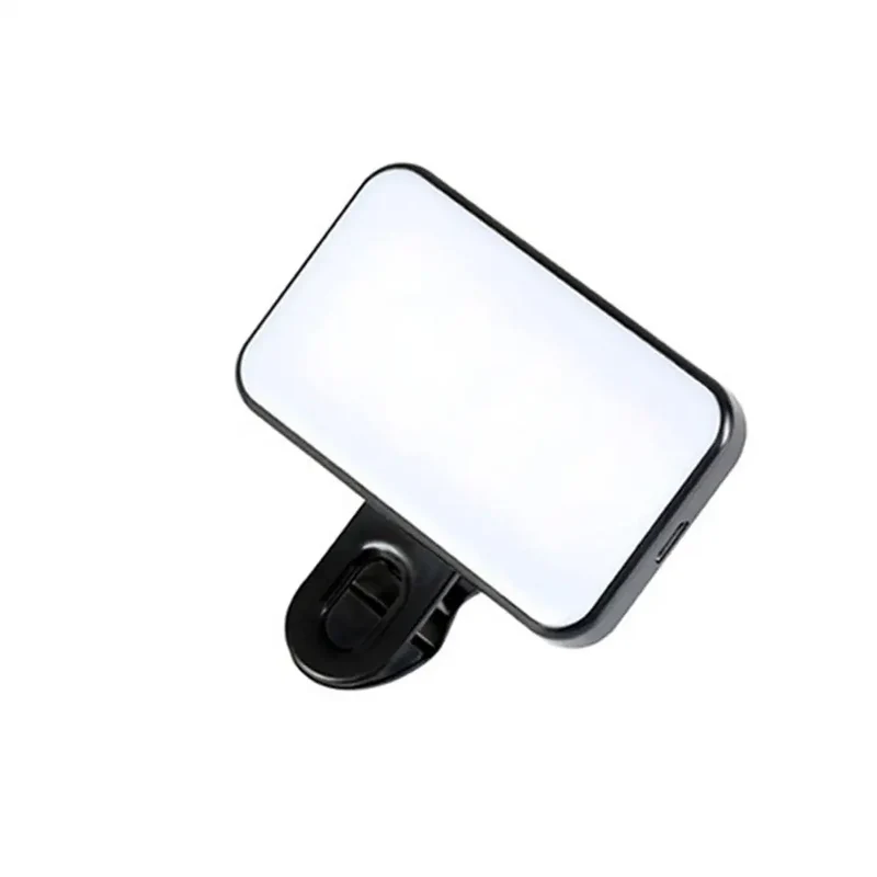 Multi Functional Computer Conference Light LED Handheld Clip Fill Light Video Live Photography Three Colors Rechargeable
