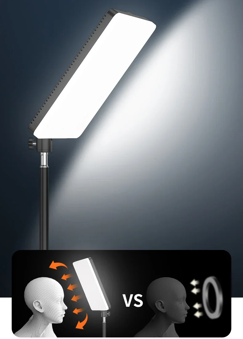 10inch RGB LED Photography Video Light Panel Lighting Photo Studio Lamp Kit Remote Control For Shoot Live Streaming Tripod Stand