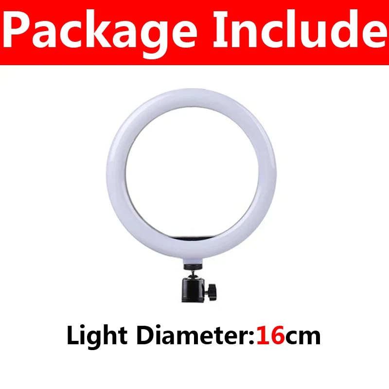LED Ring Light with Phone Stand Usb Charge Selfie Led Lamp Dimmable Photography Light For Photo Photography Studio For Vlog Live