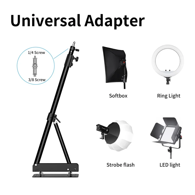 100/135/ 170cm Wall Mounting Triangle Boom Arm Photography Strobe Light, Monolight, Softbox, Umbrella, Reflector and Ring Light