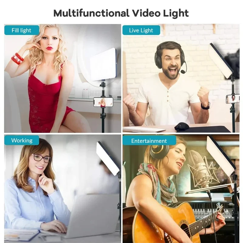 MEUYAG 11 Inch 2700K-6500K LED Panel Light Photographic Lighting Portable Video Fill Light for Photography Shooting