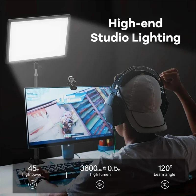 MEUYAG 11 Inch 2700K-6500K LED Panel Light Photographic Lighting Portable Video Fill Light for Photography Shooting